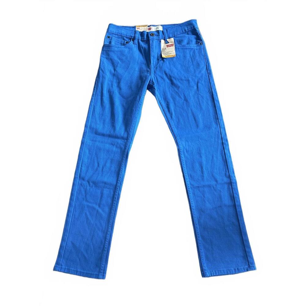 New Levi's 511 Slim Stretch Jeans in Blue Size 18 Regular Girls  29 X 29 womens